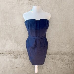 Banana Republic Elegant Navy Strapless Dress